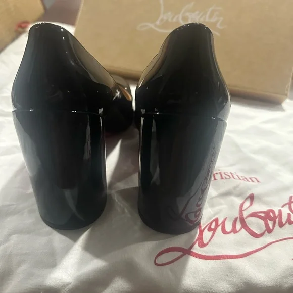 Christian Louboutin Black Patent Leather Heels - Picture 7 of 10
